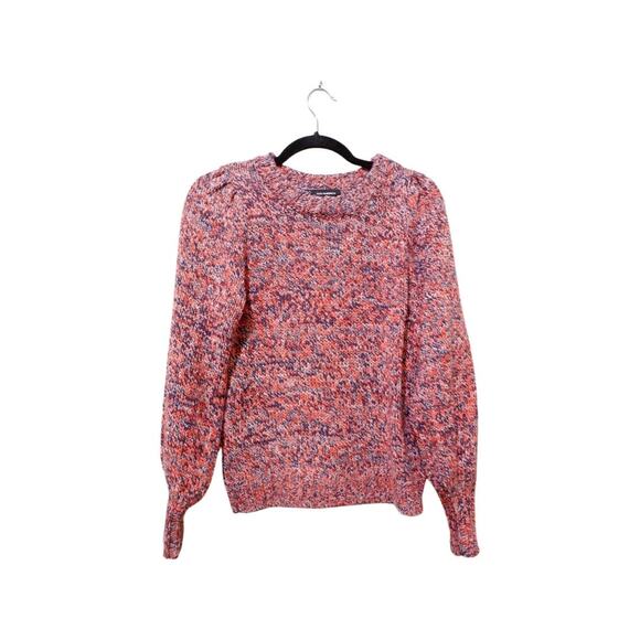 525 America Melange Blouson-sleeve sweater in poppy multi - Picture 3 of 9